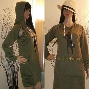 G.R.I.N.D WEAR Hooded Dress
